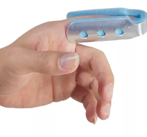 Punched Fold-Over Finger Splint