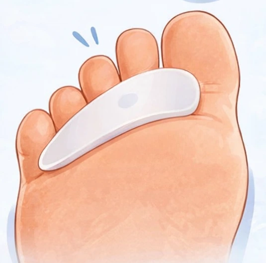 Hammer toe silicone spacer